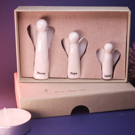 Porcelain Angels - Set of Three