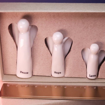 Porcelain Angels - Set of Three