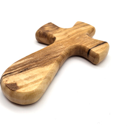 Olive Wood Holding Cross