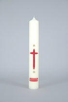 Red & Gold Cross Wax Relief