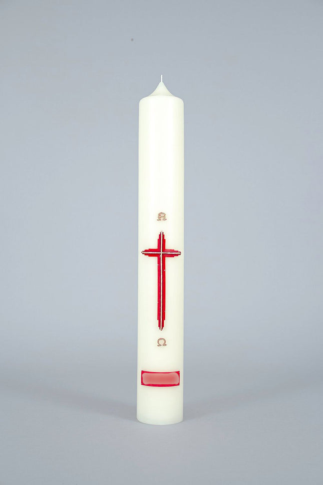 Red & Gold Cross Wax Relief