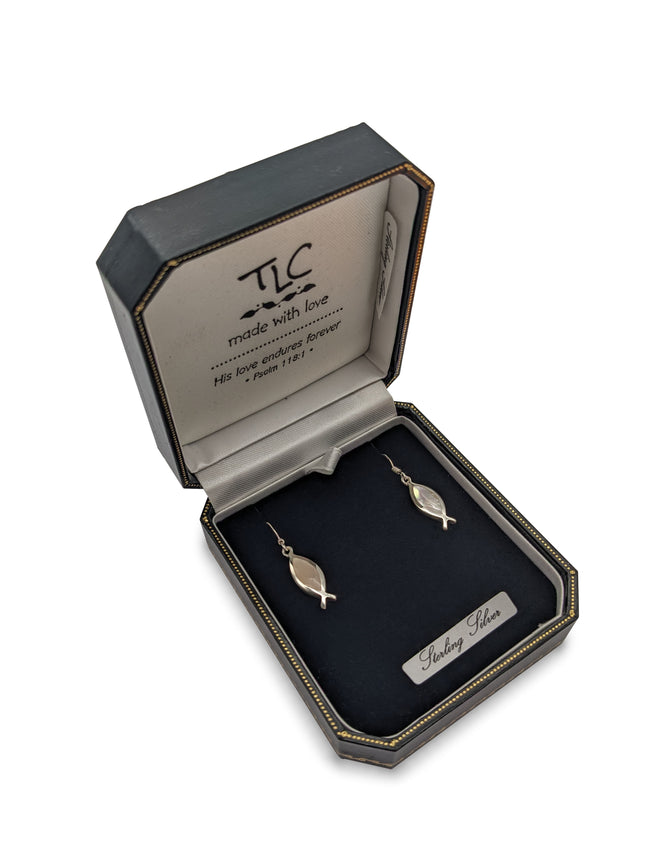 Mother Of Pearl Fish Earring