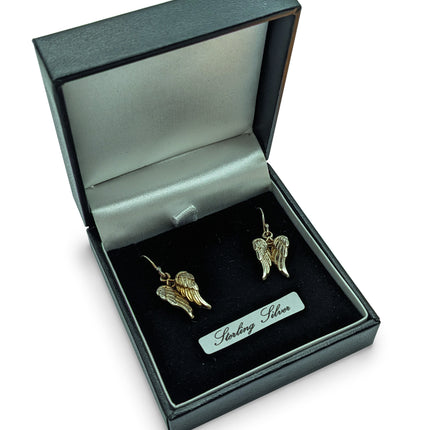 Silver Angel Wing Earring