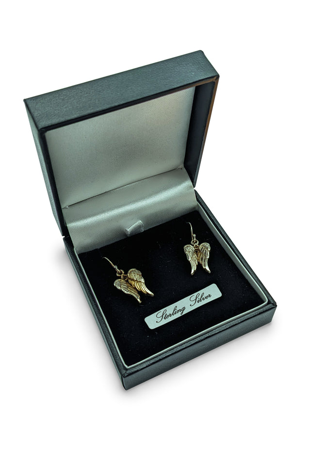 Silver Angel Wing Earring