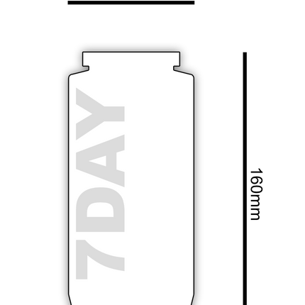 Size chart for 7 day sanctuary lights from Kevin Mayhew