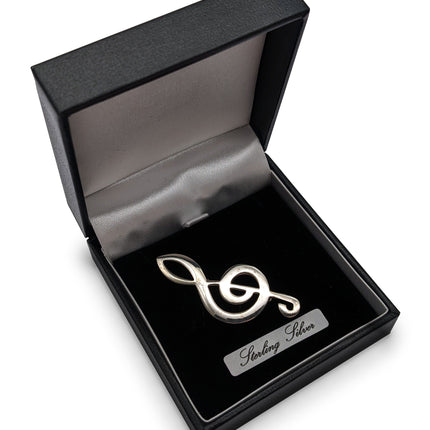 Treble Clef Brooch