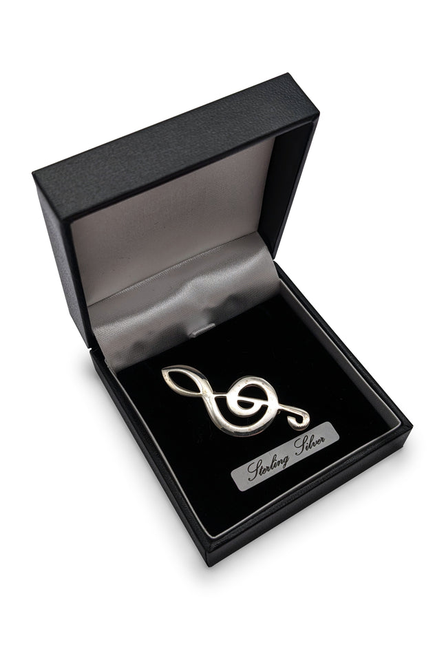 Treble Clef Brooch