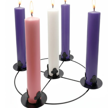 Advent Candles - Purple, Rose & White