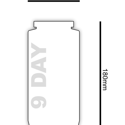 Size chart - 9 day sanctuary lights from Kevin Mayhew