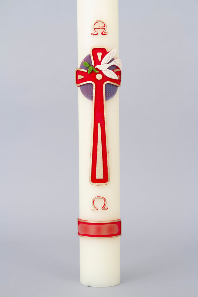 Dove over Cross Wax Relief