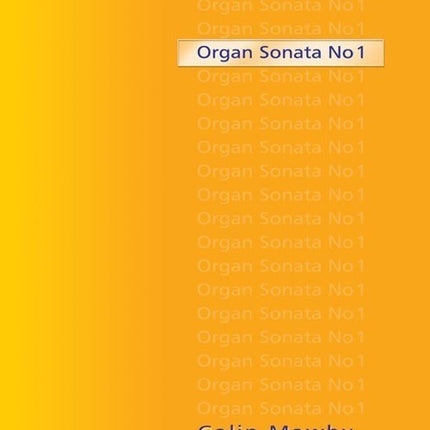 Organ Sonata No 1