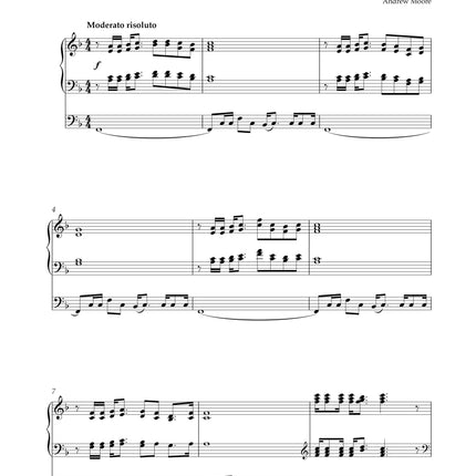 Andrew Moore Selected Works For Organ