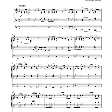 Christopher Tambling Selected Works For Organ