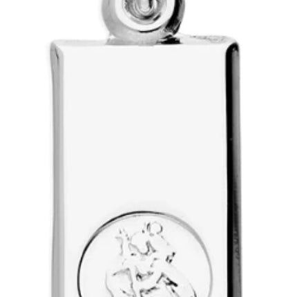Diamond-Cut Rectangular St Christopher