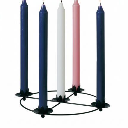 Advent Candles - Purple, Rose & White