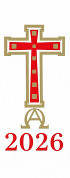 Candle Transfer - Red And Gold Cross Square Pattern