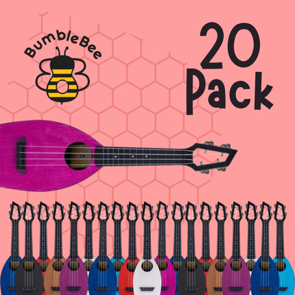 Bumblebee Hive Soprano Ukulele - 20 Pack