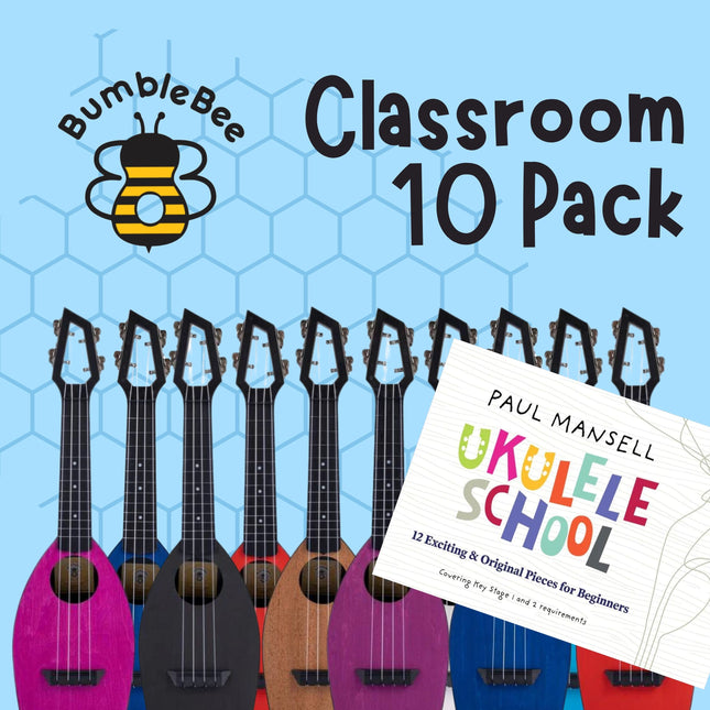Bumblebee Hive Complete Classroom Ukulele 10 Pack