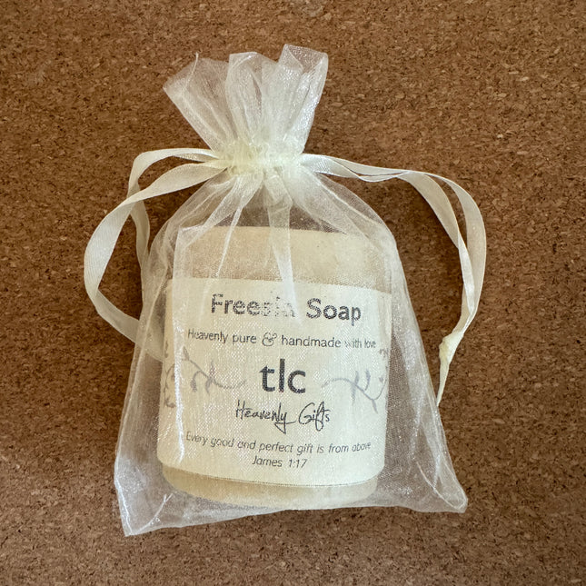 Handmade Soap In Organza Bag - Freesia