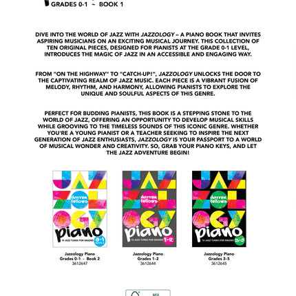 Jazzology Piano Grade 0-1 Book 1