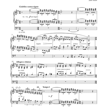 June Nixon Selected Works For Organ