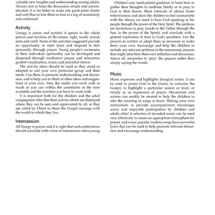 Liturgy of the Word with Children