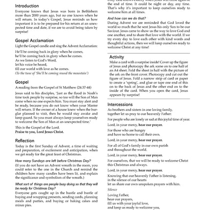 Liturgy of the Word with Children