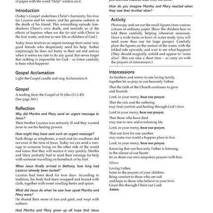 Liturgy of the Word with Children