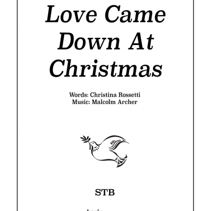 Love Came Down at Christmas - Octavo