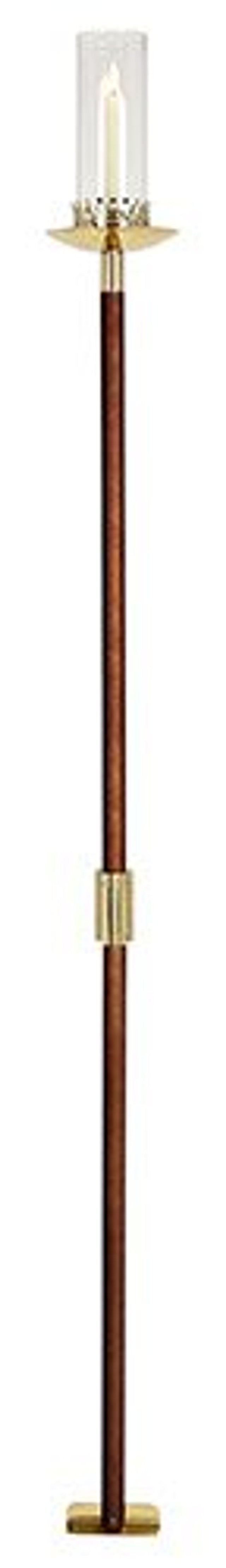 Floor Length Pew End Candlestick - With Dish Head (SB830FL)