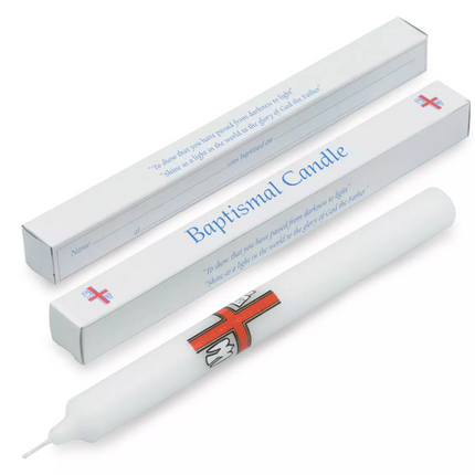Baptismal Candles Boxed 9 x 7/8 Packs 24 (BC024)
