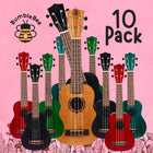 Bumblebee Wooden Soprano Ukulele - 10 Pack