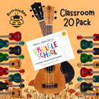 Bumblebee Wooden Soprano Complete Classroom Ukulele 20 Pack