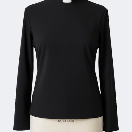 Women's black clerical blouse