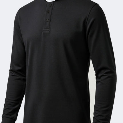 Long sleeve clerical polo shirt