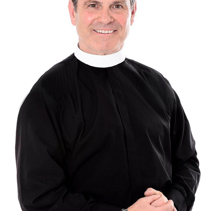 Men's Tunic Fly Front Shirt - Long Sleeve