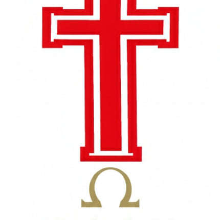 Candle Transfer Red and White Cross 2027
