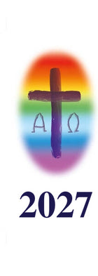 Candle Transfer Rainbow Cross 2027