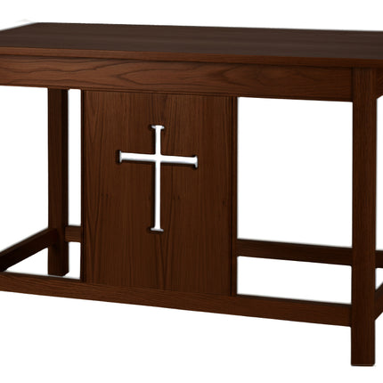 Communion Table with Cut Out Cross