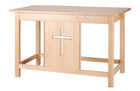 Communion Table with Cut Out Cross