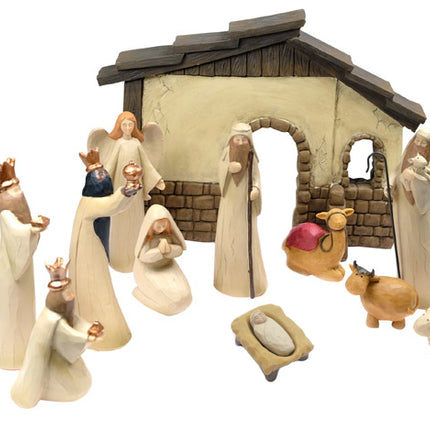 Traditional 11 Piece Nativity Set