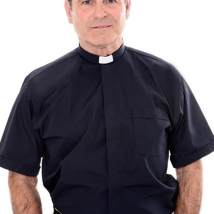 Men's Short Sleeve Shirt - 1in Slip In Collar