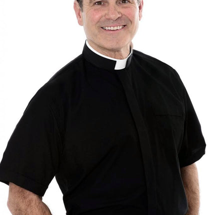 Men's Tonsure Clerical Shirt - Short Sleeve