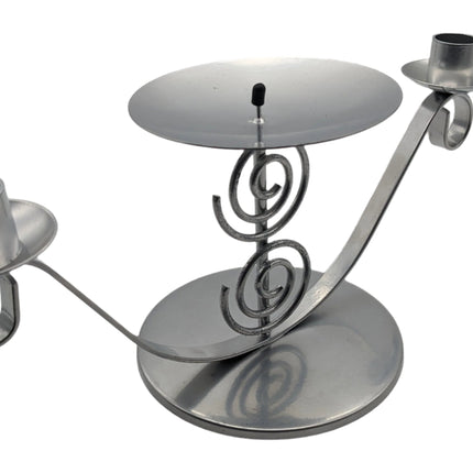 Silver Spiral Candle Holder