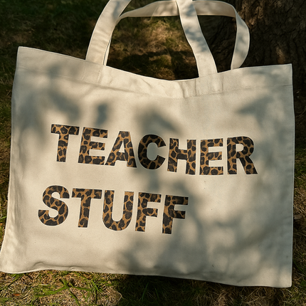 Teacher Stuff - Large Tote