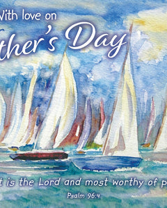 Fathers Day - Boats Postcard - 20 PkFathers Day - Boats Postcard - 20 Pk