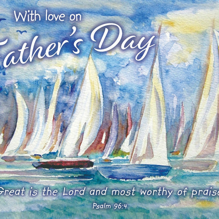 Fathers Day - Boats Postcard - 20 PkFathers Day - Boats Postcard - 20 Pk