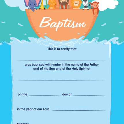 Noah - Baptism CertificateNoah - Baptism Certificate