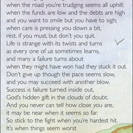 Prayer Card-Dont QuitPrayer Card-Dont Quit