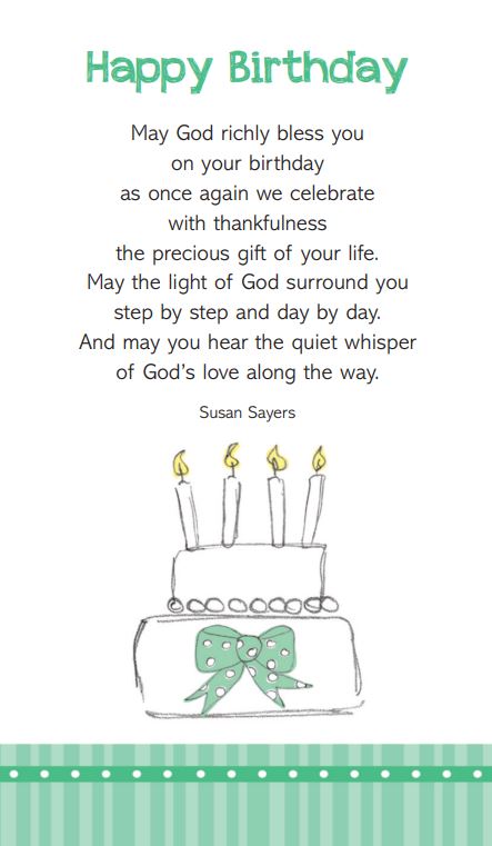 Prayer Card - Happy Birthday